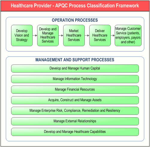        Healthcare Provider - APQC Process Classification Framework,      " . DFD-"   -