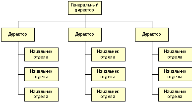 Рисунок 1. Модель организационной структуры